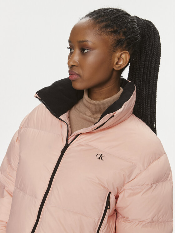 Calvin Klein Jeans Calvin Klein Jeans Giubbotto piumino J20J221649 Rosa Cropped Fit