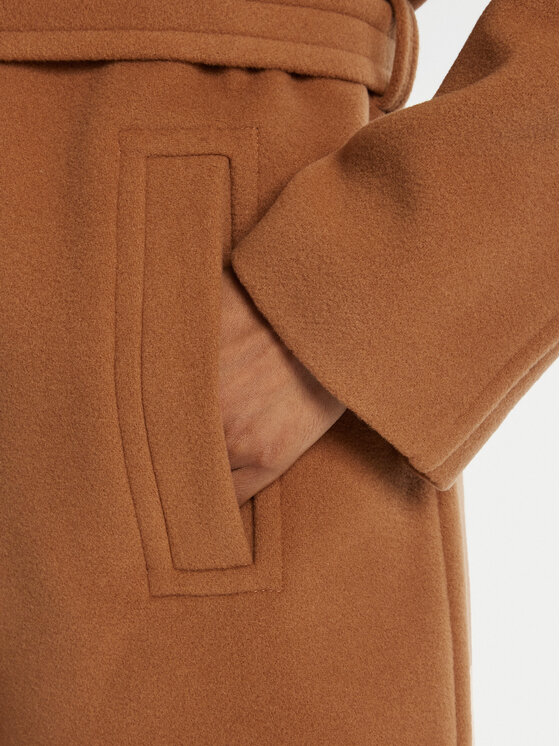 PINKO PINKO Wollmantel 105685 A2SM Braun Regular Fit