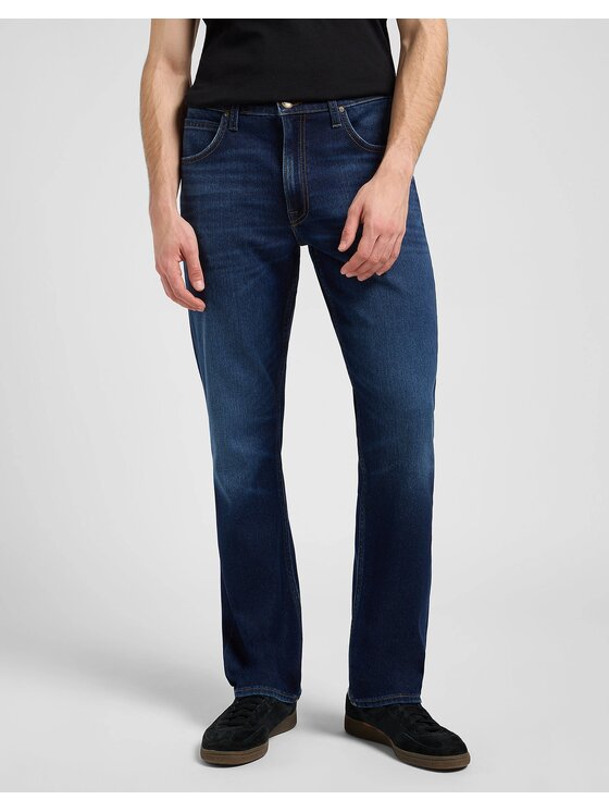 Lee Lee Jeansy BROOKLYN Granatowy Straight Fit