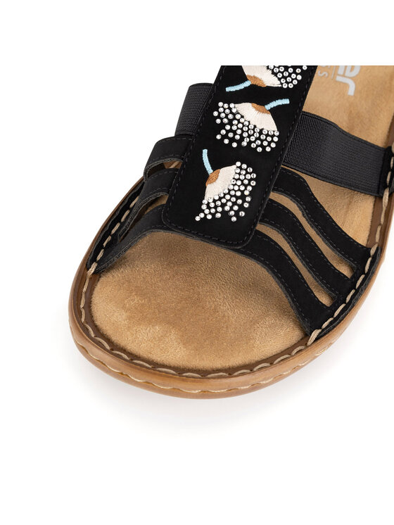 Rieker Rieker Sandalen 60875-00 Schwarz