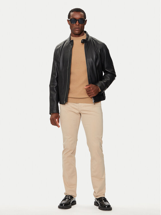 BOSS Boss Medžiaginės kelnės Daelaware3-1-20+ 50440492 Smėlio Slim Fit