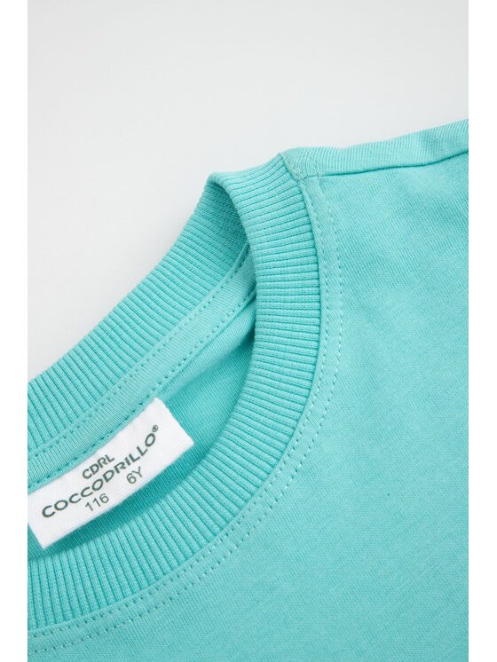 Coccodrillo Coccodrillo T-Shirt WC6143203RBK-013 Turkusowy Regular Fit