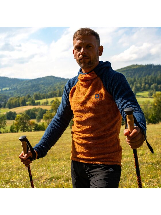 Alpinus Alpinus Bluza Eio Pomarańczowy Slim Fit