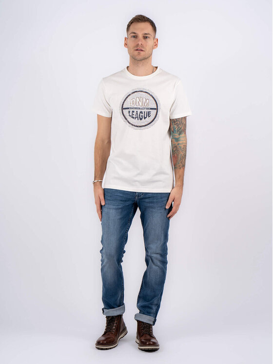 Marcus Marcus T-shirt Jefferson Bianco Regular Fit