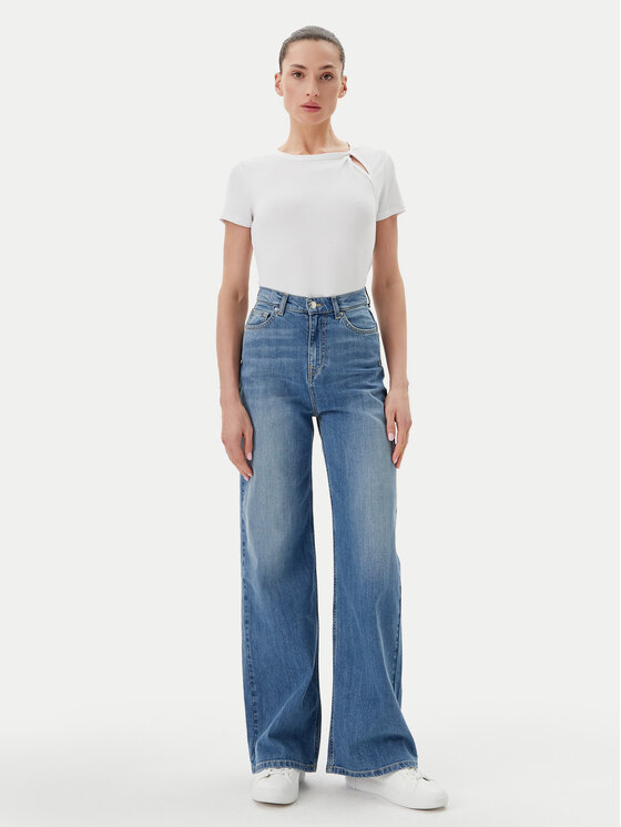 DKNY DKNY Majica P51H8APJ Bela Regular Fit