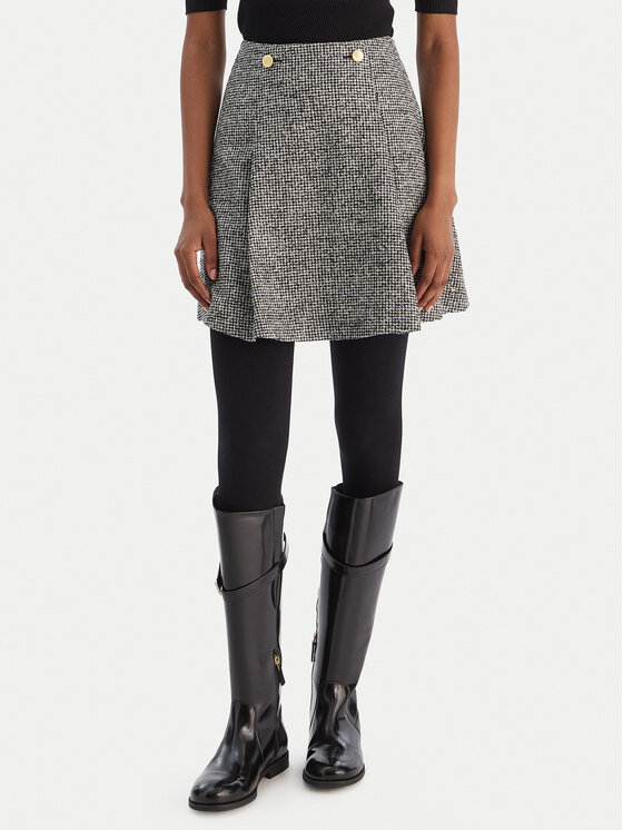 Tommy Hilfiger Tommy Hilfiger mini svārki WW0WW48787 Pelēks Regular Fit