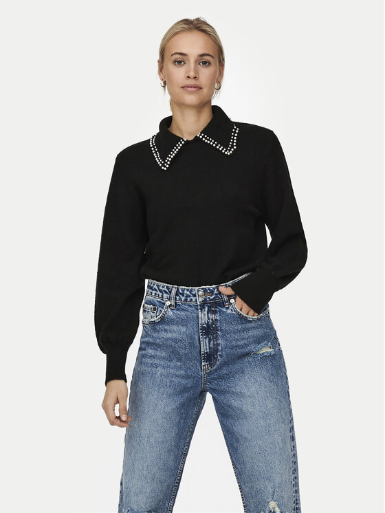 JDY JDY Πουλόβερ Aubray 15244090 Μαύρο Regular Fit
