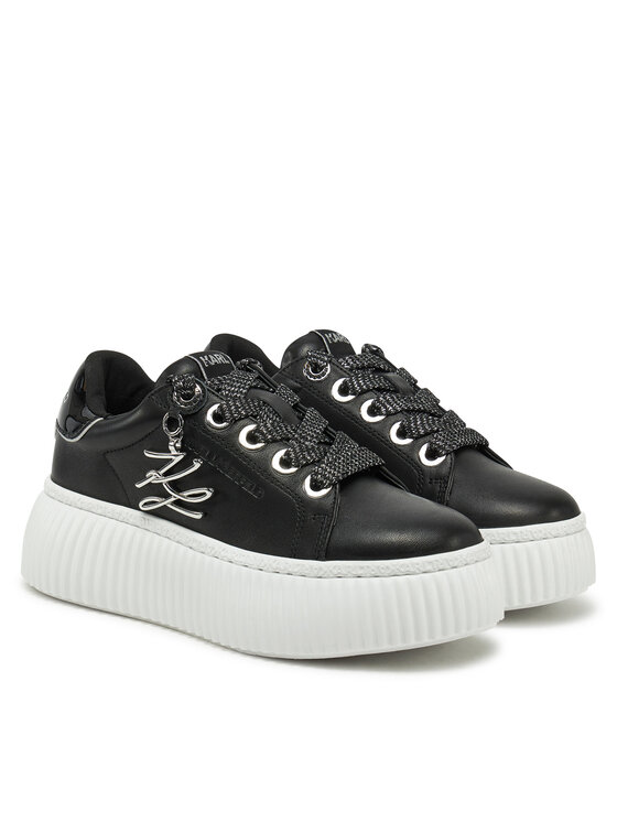 KARL LAGERFELD KARL LAGERFELD Sneakersy Kreeper Lo KL42376A Czarny