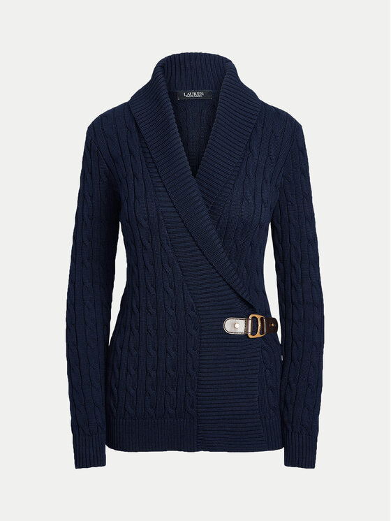 LAUREN RALPH LAUREN LAUREN RALPH LAUREN Sweter 200808258005 Granatowy Regular Fit