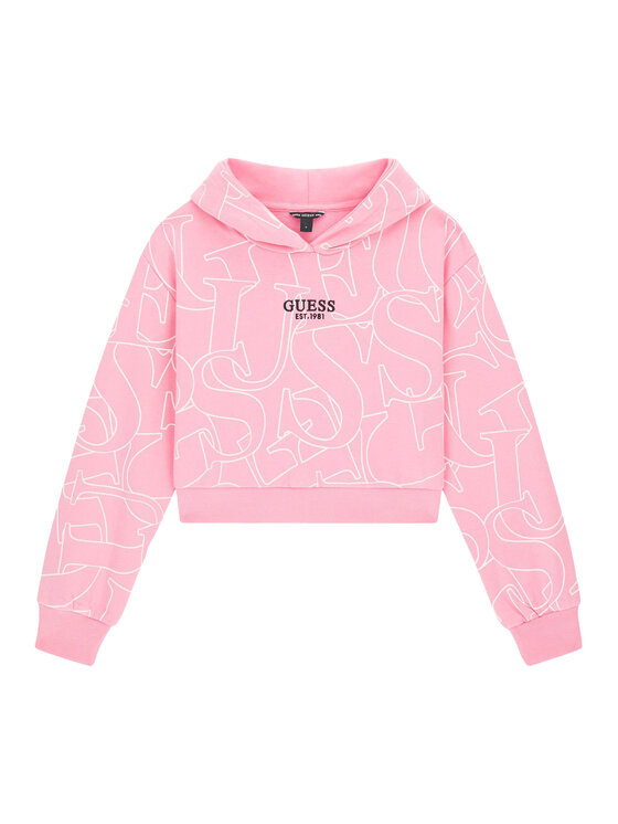 Guess Guess Bluza J6YQ10 K3908 Różowy Regular Fit