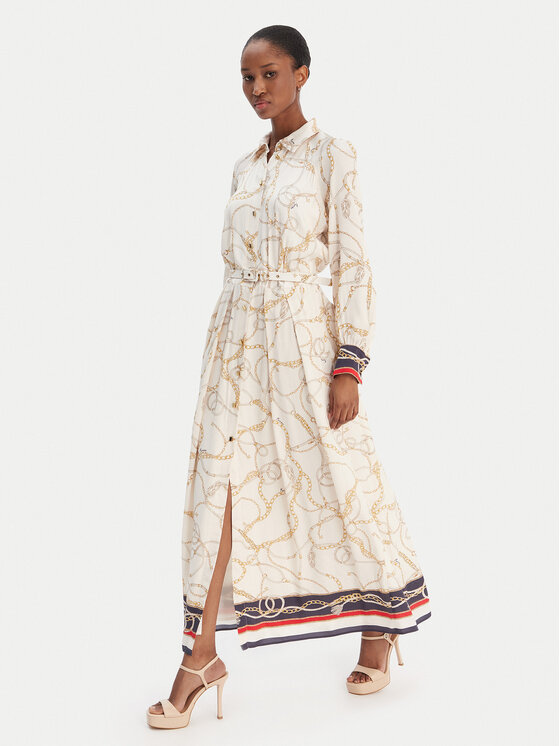 Marciano Guess Marciano Guess Vestito chemisier 6RGT3 37439A Écru Regular Fit