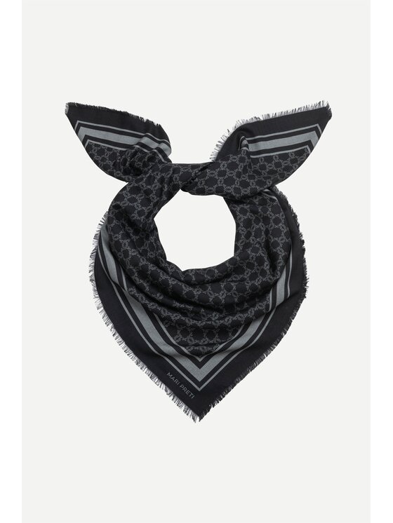 MARI PRETI MARI PRETI Foulard MONOGRAM M Bordeaux