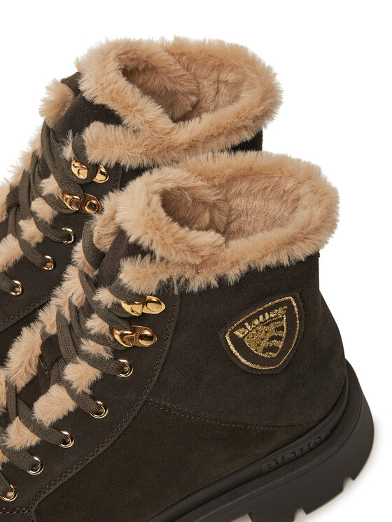 Blauer Blauer Schnürstiefeletten F4KIMMEL06 Braun