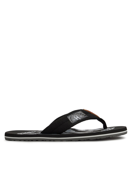 Tommy Hilfiger Tommy Hilfiger Flip flop Essential Th Beach Sandal FM0FM01369 Negru