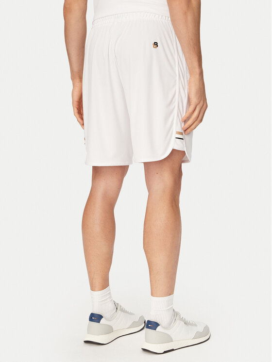 BOSS BOSS Pantaloni scurți sport Toc Spin 50551953 Alb Regular Fit