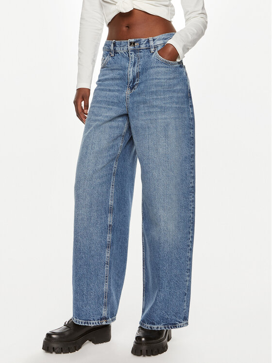 Liu Jo Liu Jo Jeansy UF4204 D4854 Modrá Wide Fit