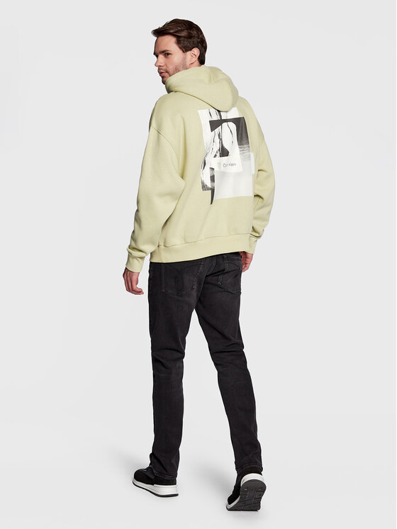 Felpa Modern Comfort Back Print K10K111231 Verde