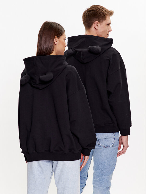 2005 2005 Суитшърт Unisex Studded Horned Черен Regular Fit