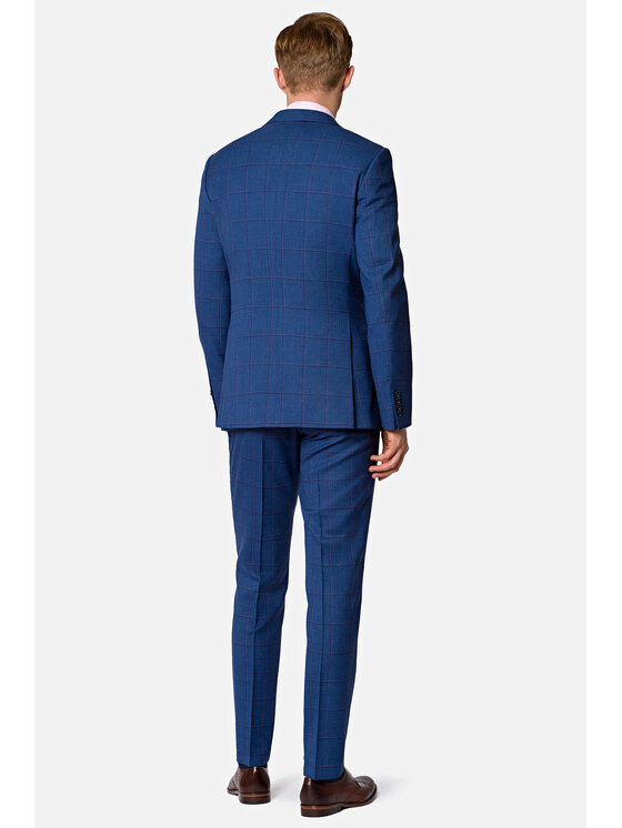 Lancerto Lancerto Garnitur Oslo Granatowy Regular Fit