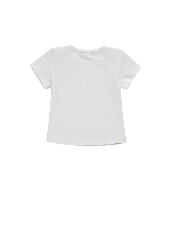 Kanz Kanz T-Shirt 1912261-1000 Biały Basic Fit