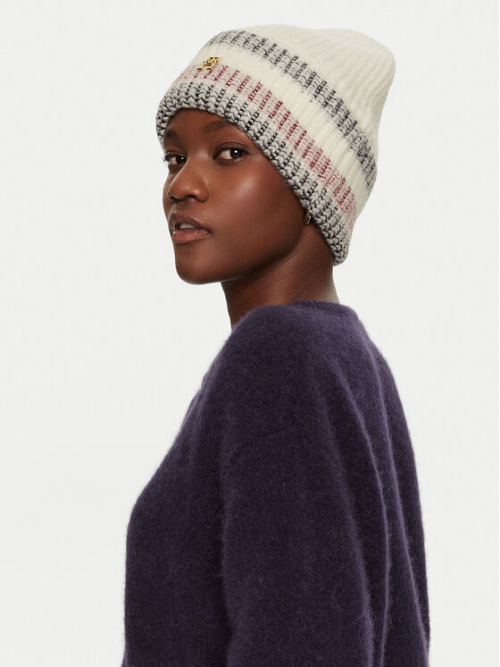 Tommy Hilfiger Tommy Hilfiger Kepurė Th Varsity Ski AW0AW16636 Écru