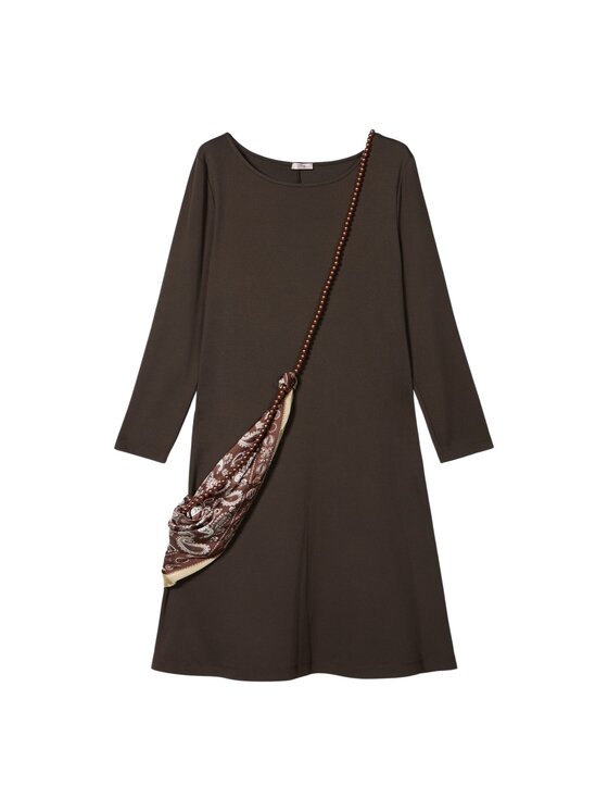 Oltre Oltre Vestito da giorno 7085R005136N032 Marrone Flare Fit