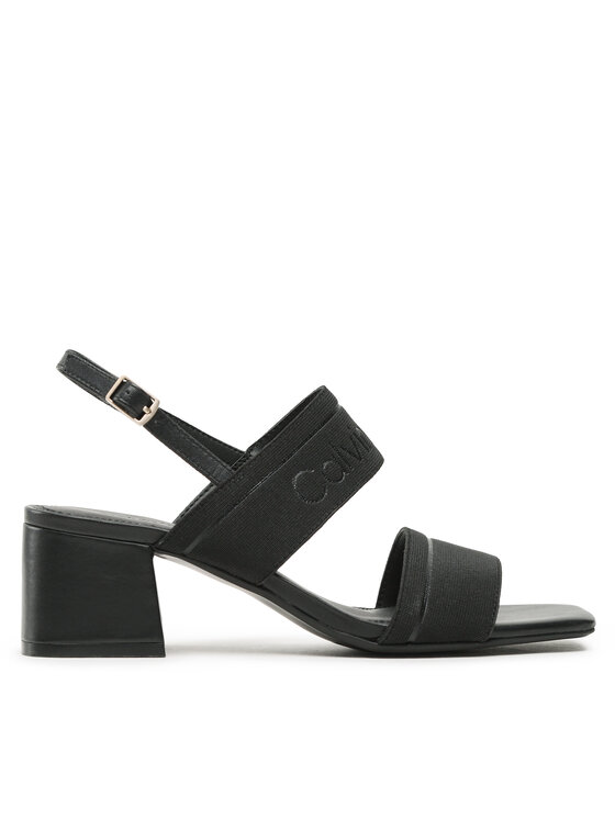 Calvin Klein Calvin Klein Sandali Squared Blk Hl Sandal 45 He HW0HW01635 Nero