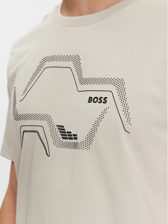 BOSS Boss Marškinėliai Tee 3 50506358 Smėlio Regular Fit