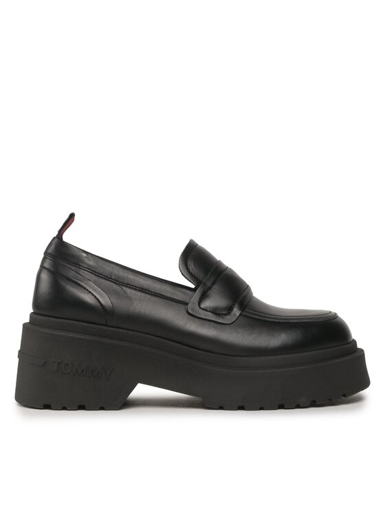 Pantofi Tommy Jeans Tjw Ava Loafer EN0EN02218 Negru