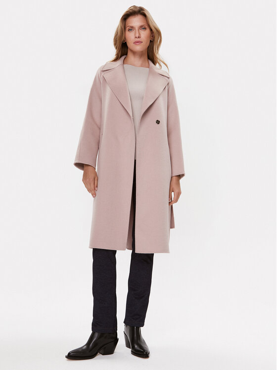 Liu Jo Liu Jo Gyapjú kabát CF3003 T3540 Rózsaszín Regular Fit