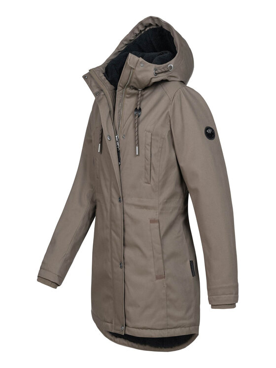 Navahoo Navahoo Kurtka zimowa Winterfunke Brązowy Regular Fit