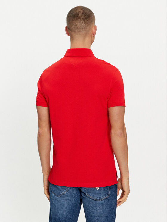 Tommy Hilfiger Tommy Hilfiger Polo majica 1985 MW0MW17771 Rdeča Slim Fit