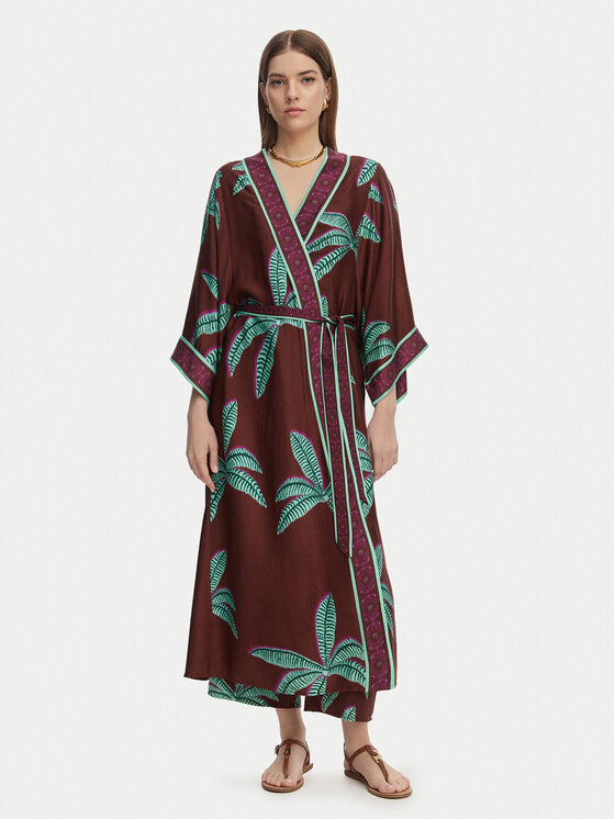 LOLA CASADEMUNT LOLA CASADEMUNT Kimono LS2602004 Pruun Regular Fit