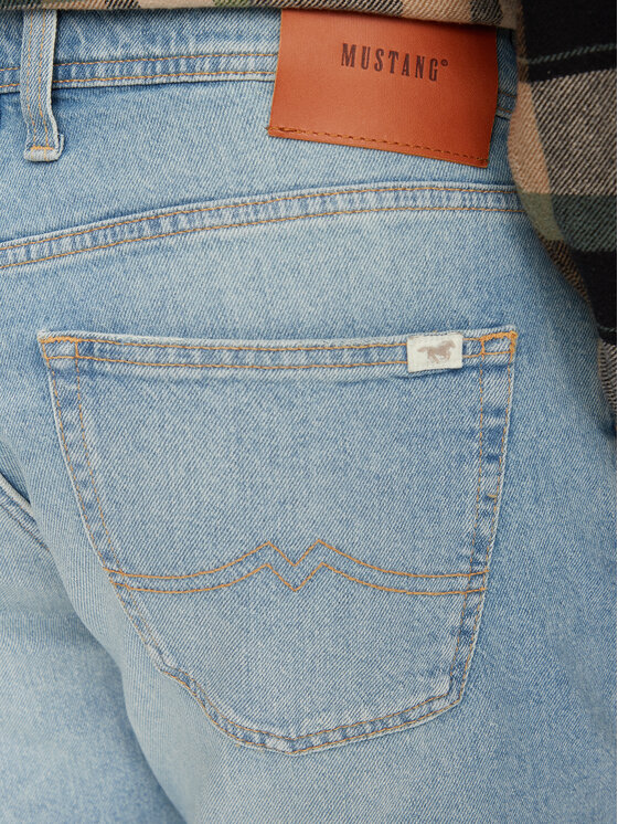 Mustang Mustang Jeans hlače Denver 1015136 Modra Straight Fit