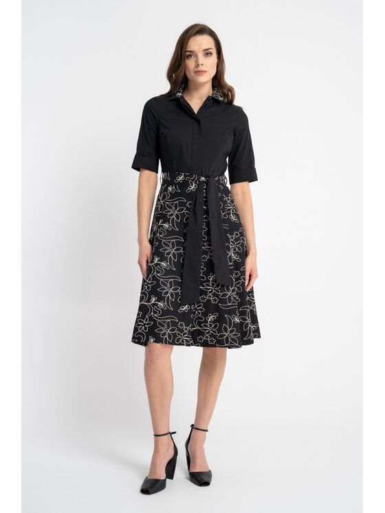 CLICK CLICK Sukienka codzienna 60-6102 Czarny Casual Fit