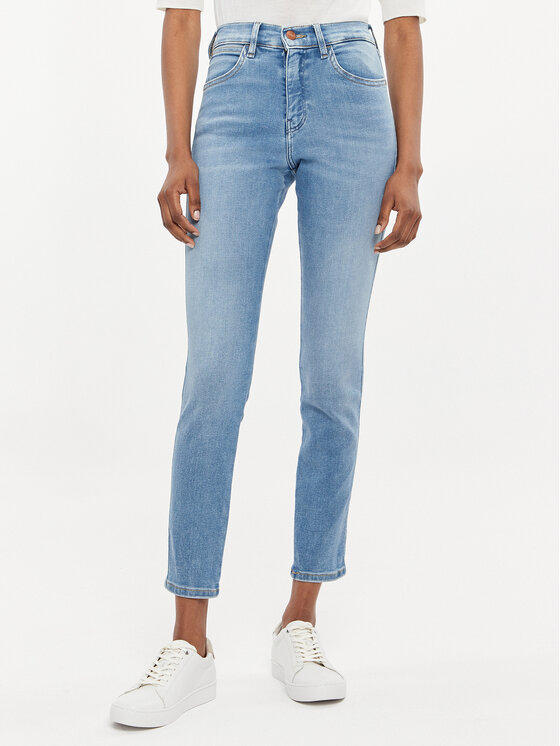 Wrangler Wrangler Jeansy 112342896 Modrá Skinny Fit