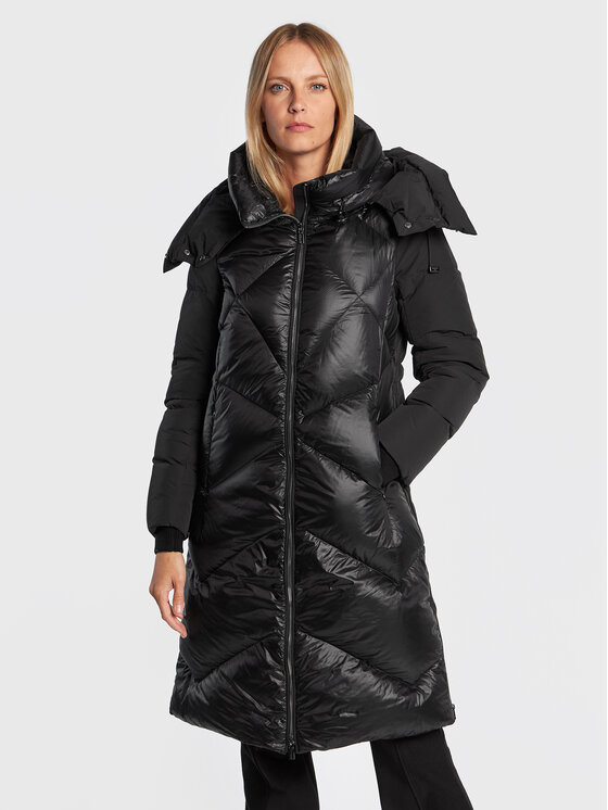 Diego M Diego M Geacă din puf 22IP-R402 Negru Regular Fit
