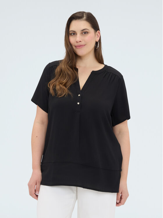 Fiorella Rubino Fiorella Rubino T-Shirt G09GL009115N033 Czarny Regular Fit