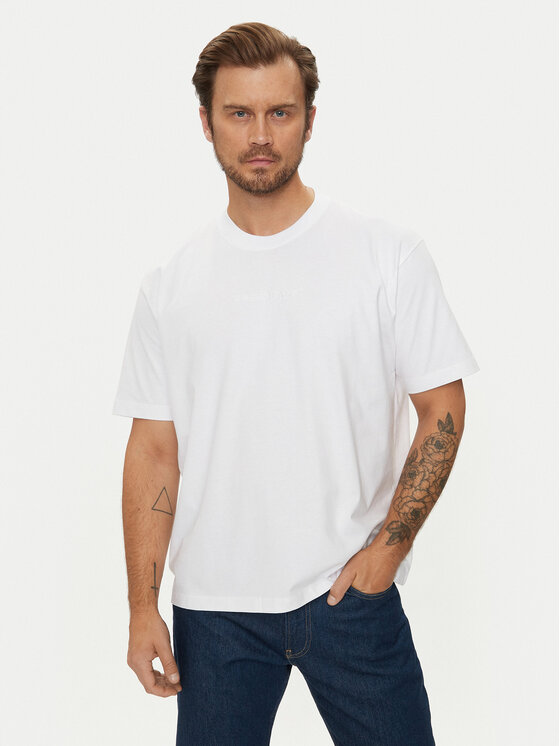 Guess Jeans Guess Jeans T-Shirt M4YI44 K8FQ4 Bílá Regular Fit