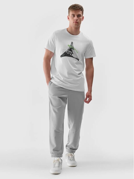 4F 4F Pantaloni da tuta 4FRAW24TTROM1171-27S Grigio Regular Fit