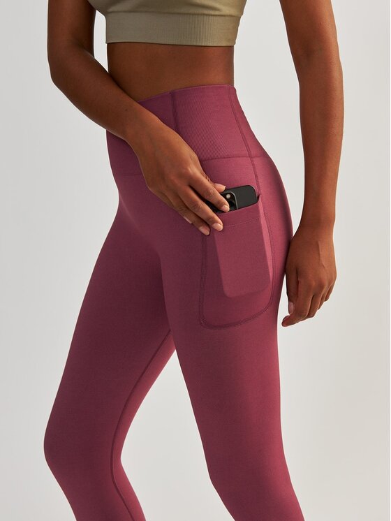 BeShaped BeShaped Legginsy z Kieszeniami Lift Me Up Różowe złoto Shaping Fit