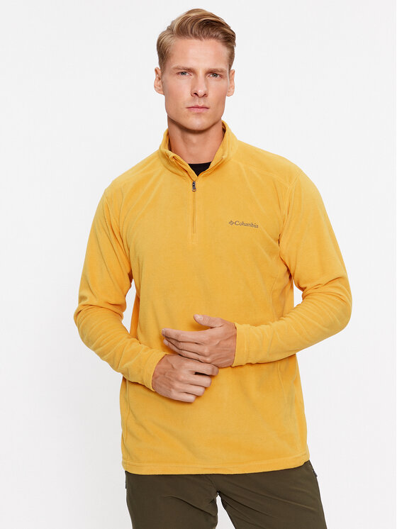 Columbia Fleecová mikina Klamath Range II Half Zip Žltá Regular Fit
