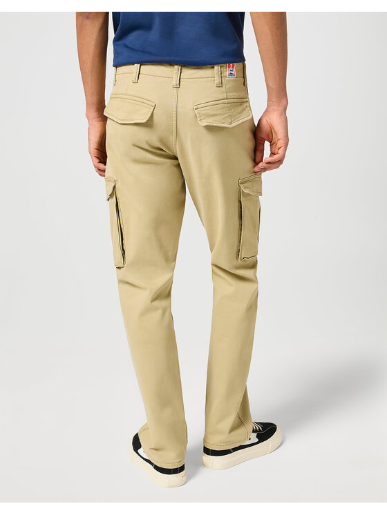 Wrangler Wrangler Spodnie materiałowe CASEY JONES CARGO Beżowy Regular Fit