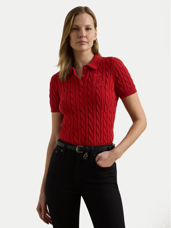 LAUREN RALPH LAUREN LAUREN RALPH LAUREN Poloshirt 200932224012 Rot Slim Fit