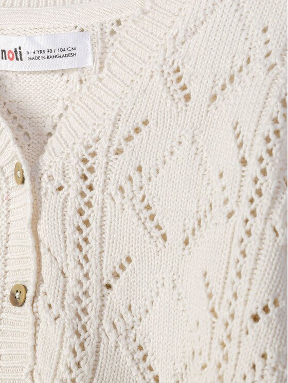 minoti minoti Kardigan 30KNIT102 Biały Regular Fit