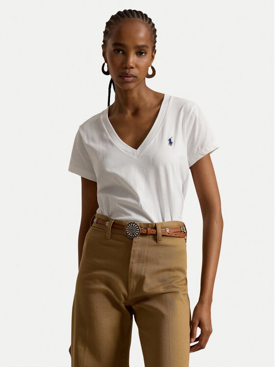 Polo Ralph Lauren Polo Ralph Lauren Marškinėliai 211B14611007 Balta Regular Fit