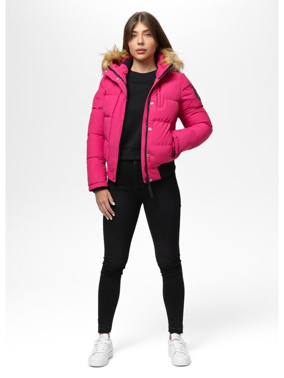 PITBULL PITBULL Kurtka przejściowa Azalea Różowy Regular Fit
