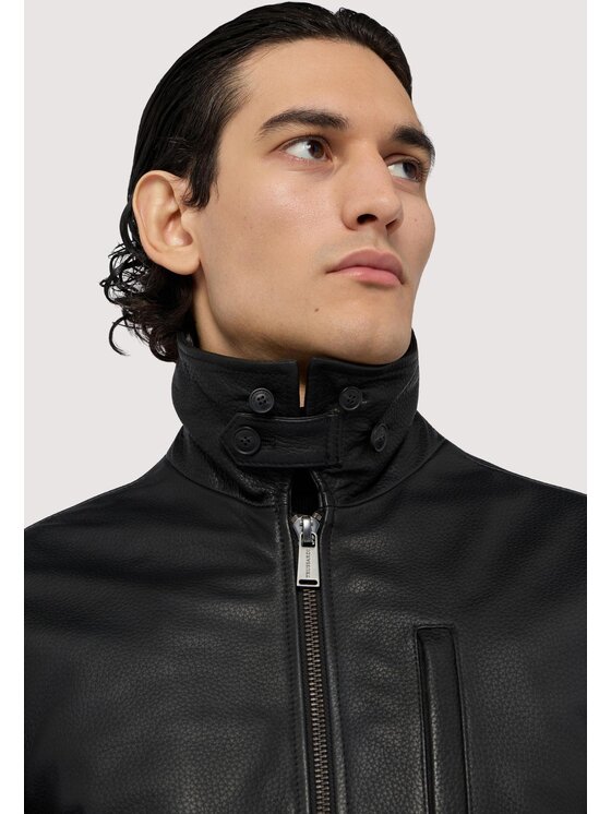 Trussardi Trussardi Giacca di pelle R306M000009N033 Nero Regular Fit