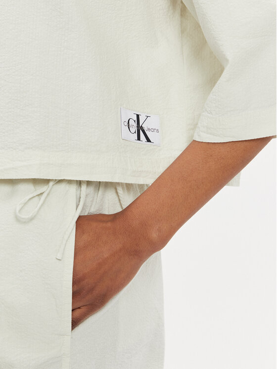 Calvin Klein Jeans Calvin Klein Jeans Srajca J20J223426 Écru Relaxed Fit