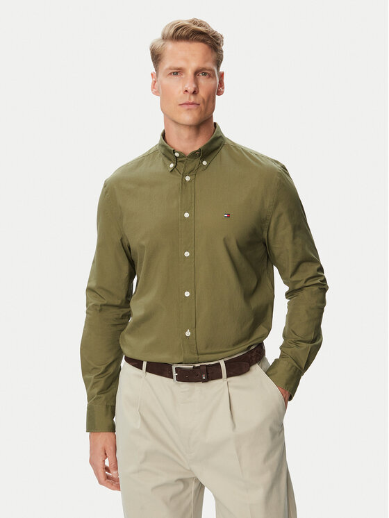 Tommy Hilfiger Tommy Hilfiger Ing MW0MW37550 Khaki Regular Fit